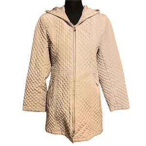 Esprit Quilted Mid Length Medium Weight Full Zip Outdoor Jack Women's M Medium
